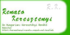 renato keresztenyi business card
